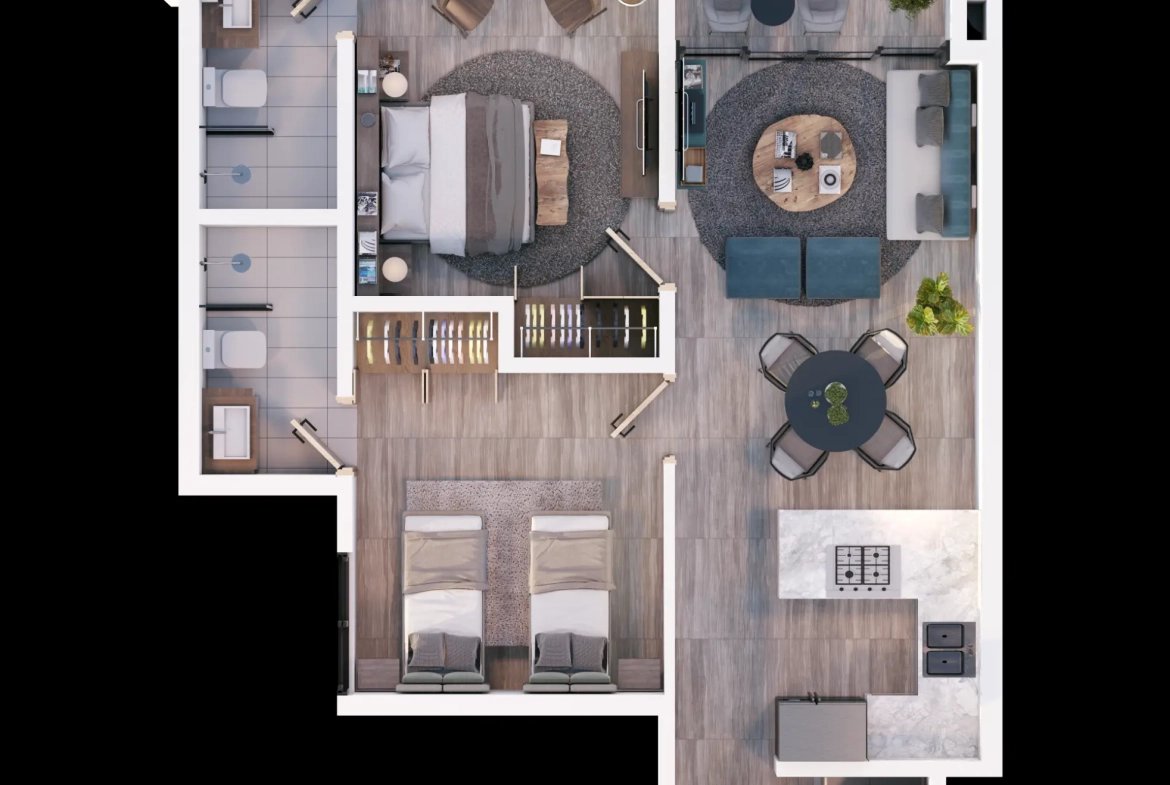 ID 4040 Vientos del Mar 2BR Private Terrace Beach Access Juan Dolio (13)
