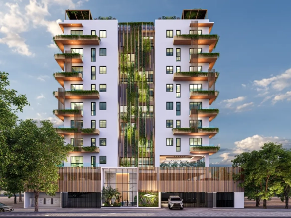 Vientos del Mar Juan Dolio Apartamento de 2 habitaciones con terraza privada, piscina y acceso a la playa