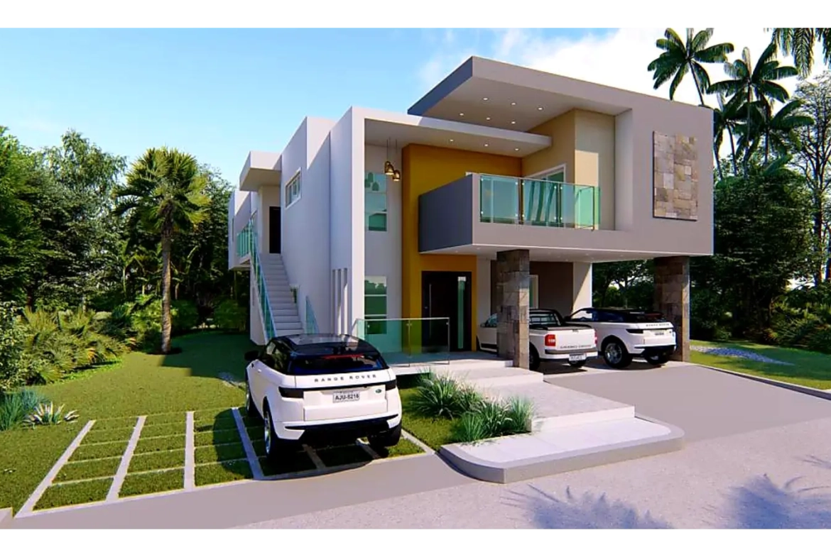 ID 4041 Modern 6 Bedroom Three Unit Property for Sale with Balcony and Terrace in Bavaro Punta Cana (1)