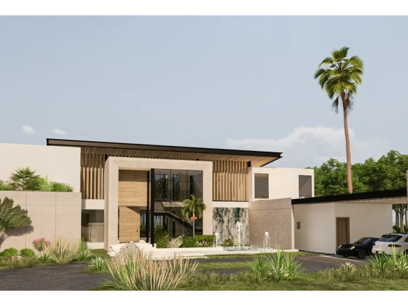 Villa Zuna villa de lujo de 5 habitaciones en Las Iguanas Cap Cana con piscina, jacuzzi, jardines y vistas al golf