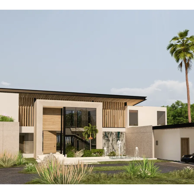 Villa Zuna 5 bedroom luxury villa in Las Iguanas Cap Cana with pool, jacuzzi, gardens and golf views