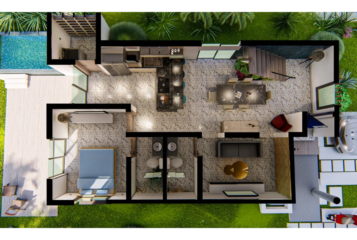 ID 4044 Ecos del Mar II 3 Bedroom Villa with Clubhouse and Gazebo in Punta Cana (13)