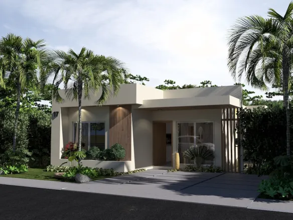 3BR House for sale Macao Villa Sole Mio Punta Cana gated community