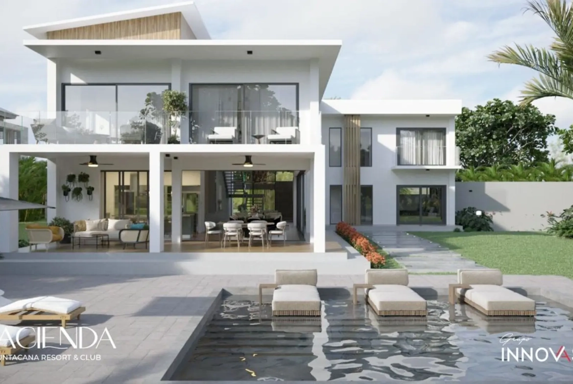 ID 4046 Charming 4 Bedroom Garden View Villa for Sale in Punta Cana Resort and Club Dominican Republic (3)