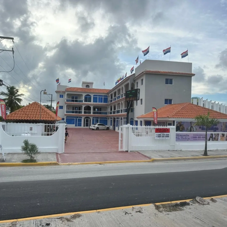 Boutique hotel with furnished apartments for sale in Los Corales Punta Cana near the beach with balconies and mixed use hospitality spaces