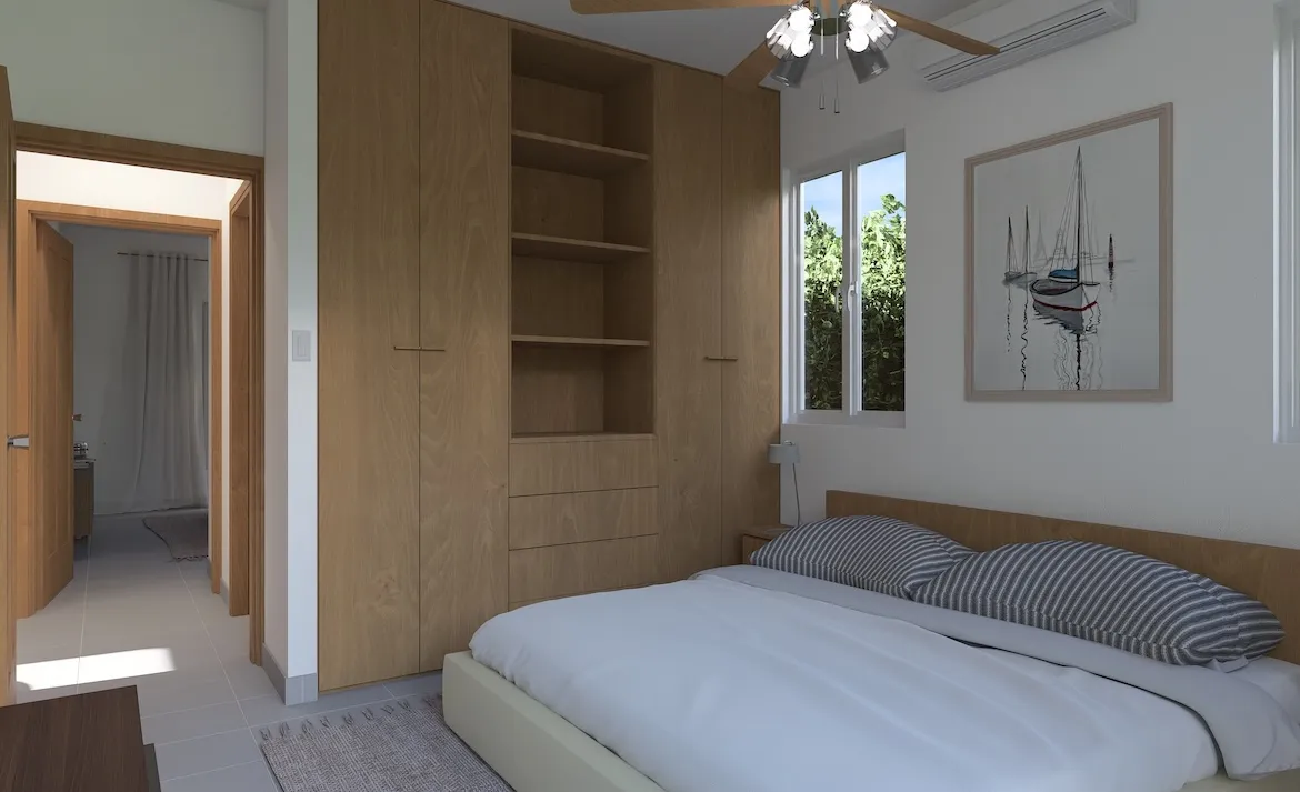 villa sole mio punta cana house for sale two bedrooms macao beach Habitacion principal 1 1