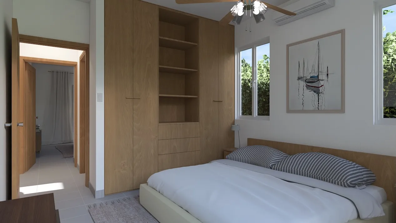 villa sole mio punta cana house for sale two bedrooms macao beach Habitacion principal 1 1