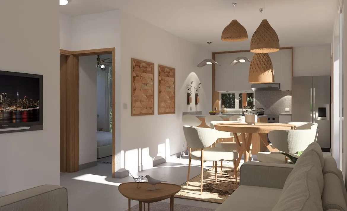 villa sole mio punta cana house for sale two bedrooms macao beach sala