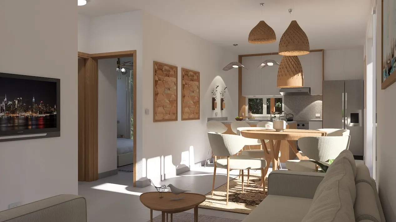 villa sole mio punta cana house for sale two bedrooms macao beach sala