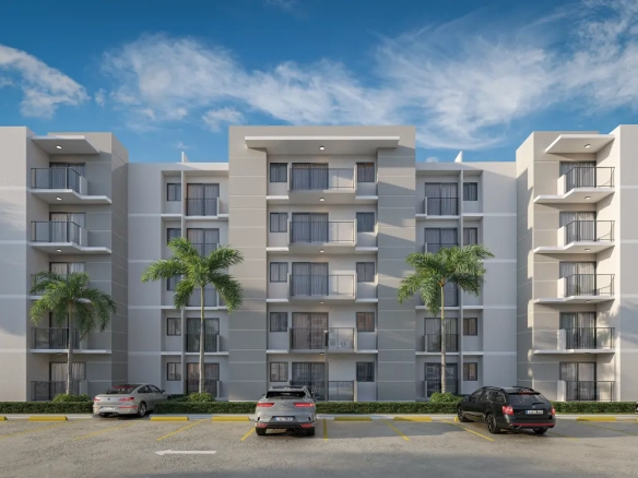 Bavaro Island II one bedroom apartment for sale in Pueblo Bavaro Punta Cana with pool and gym