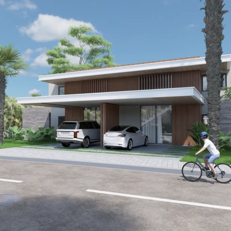 Turquesa Town 2 bedroom modern townhouse for sale in Las Terrenas Samana with private garden