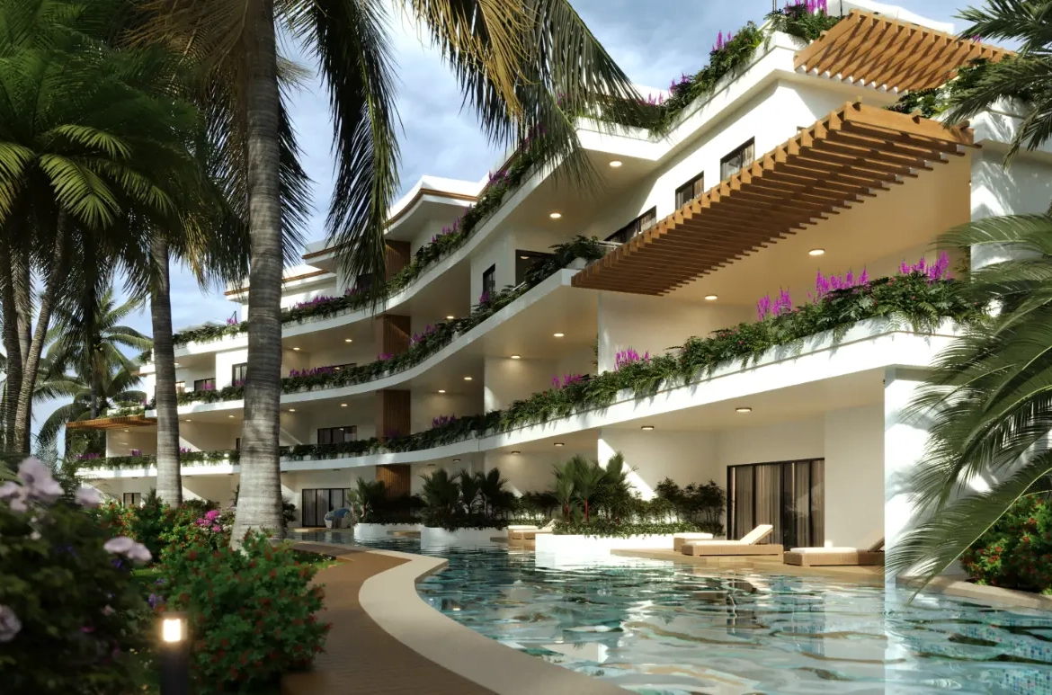 ID 4063 Turquesa Town Fully Furnished 2 Bedroom Apartment for Sale in Las Terrenas Samana (3)