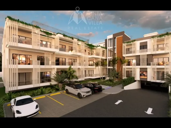 Orion Residences 2 Bedroom Apartment for sale in Costa Bavaro Punta Cana with private beach access and modern gated community.