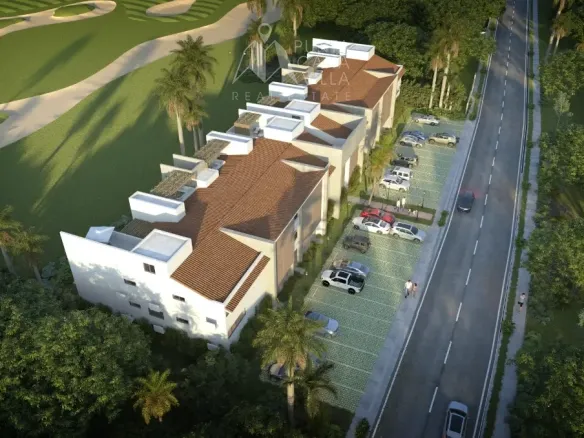 Tiburon Cocotal Penthouse for sale in Punta Cana with private rooftop terrace and golf course views.