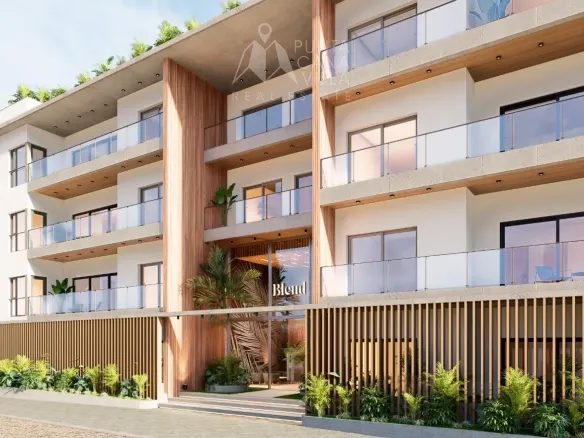 Blend Residences Apartamento de 2 habitaciones en venta en Bayahibe La Romana con piscinas y servicios de estilo resort.
