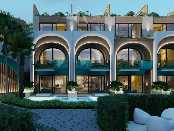 Curio Almare 1 Habitación Apartamento en venta en Las Terrenas Samana con Hilton resort amenidades y terraza privada.