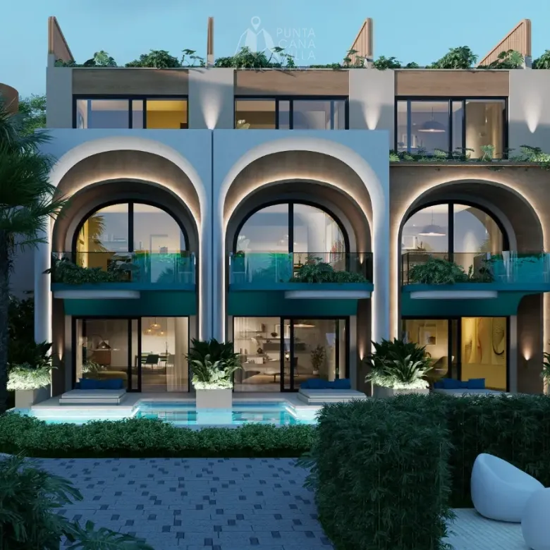 Curio Almare 1 Habitación Apartamento en venta en Las Terrenas Samana con Hilton resort amenidades y terraza privada.