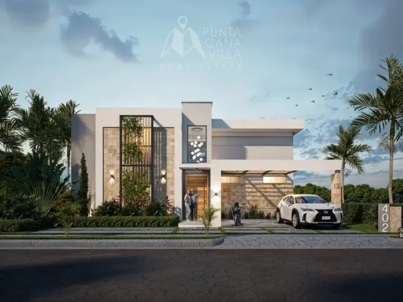 Casa de 4 habitaciones en Casas de Lujo Sarasota Vista Cana en venta con piscina privada y diseño moderno