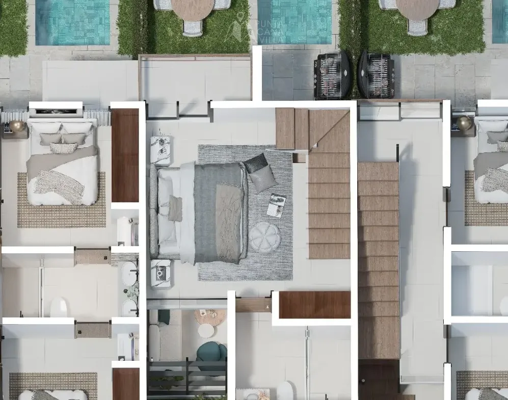 ID 4094 Luna Valentina 2 Bedroom Townhouse for Sale in Punta Cana (21)