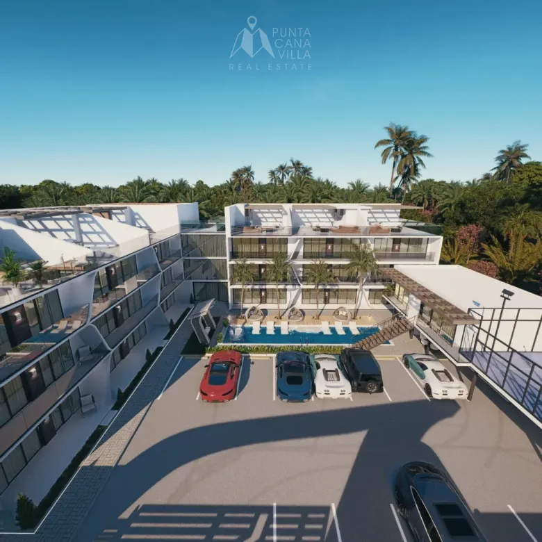 UVE Residences 2 Bedroom Apartment for sale in Brisas de Punta Cana with pool and resort amenities