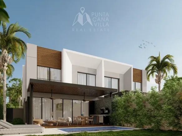 Habitat Villas IV 3 Bedroom Villa for sale in Ciudad Las Canas Cap Cana with private pool, gazebo, and sun deck