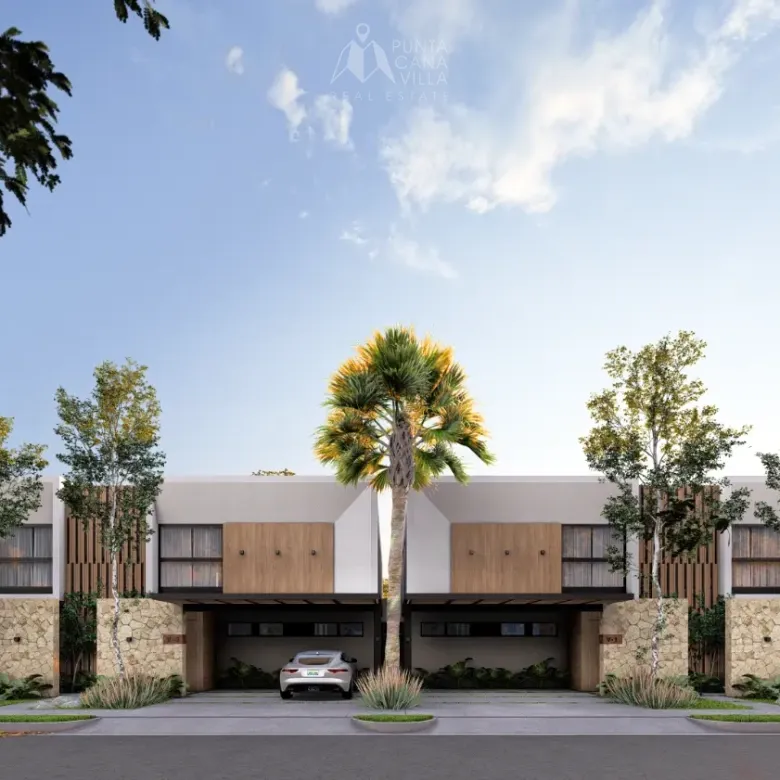 Habitat Villas V Casa de 3 habitaciones en venta en Ciudad Las Canas Cap Cana con piscina privada y terraza con barbacoa
