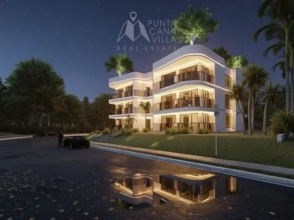 Emerald Green 2 Bedroom Apartment for sale in Cabeza de Toro Punta Cana with pool and resort amenities