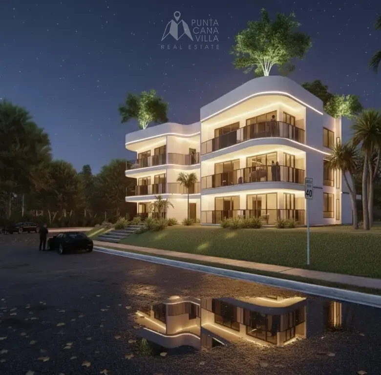 Apartamento de 2 habitaciones Emerald Green en venta en Cabeza de Toro Punta Cana con piscina y comodidades de resort