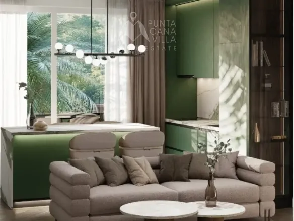 Emerald Green 2 Bedroom Penthouse for sale in Cabeza de Toro Punta Cana with top-floor terrace and resort amenities