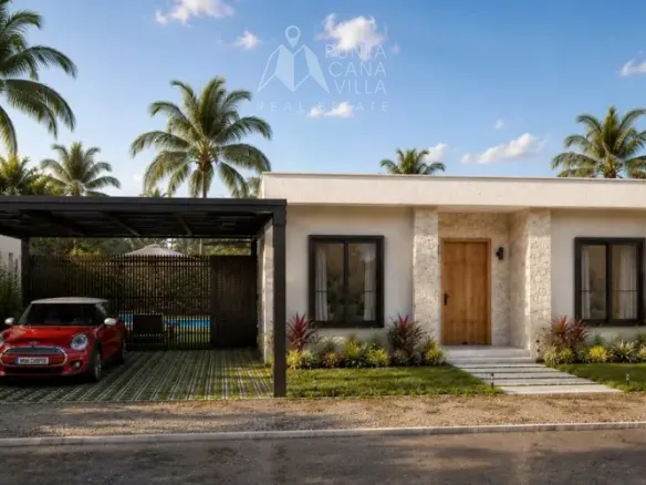 Praderas del Farallon 2 Bedroom Villa for sale in Alta Vista Punta Cana with private patio