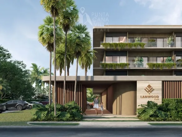 LanWood Park Residences 1 Bedroom Apartment for sale in Ciudad Las Canas Cap Cana with balcony views