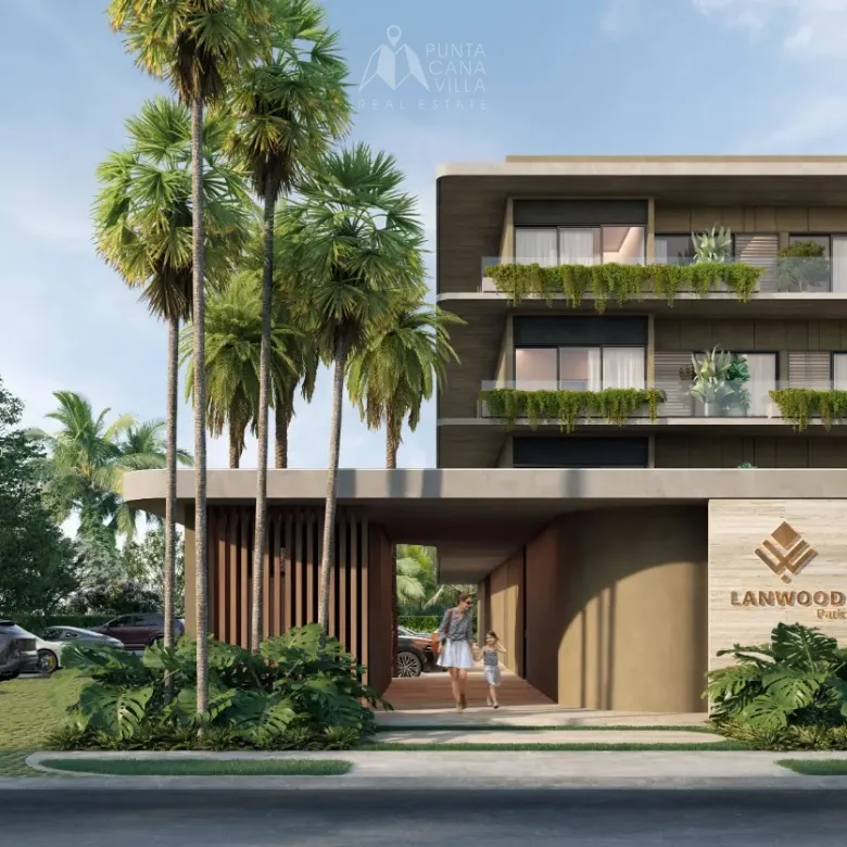 LanWood Park Residences 1 Bedroom Apartment for sale in Ciudad Las Canas Cap Cana with balcony views