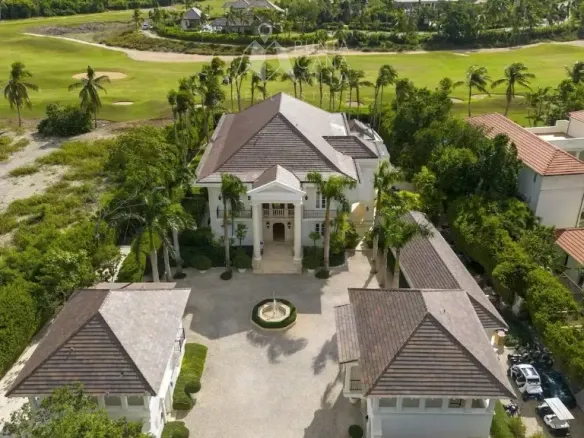 Arrecife Villa Punta Cana furnished seven bedroom golf front estate with pool