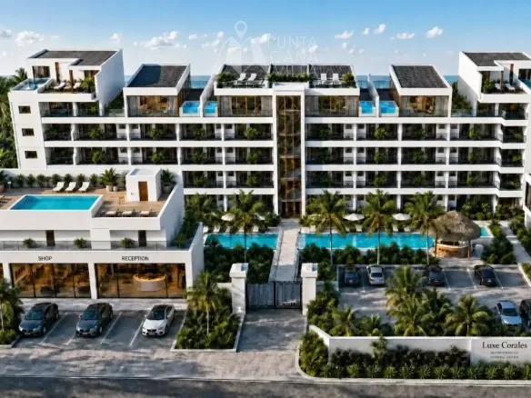 Luxe Corales Punta Cana furnished one bedroom condo near Los Corales Beach