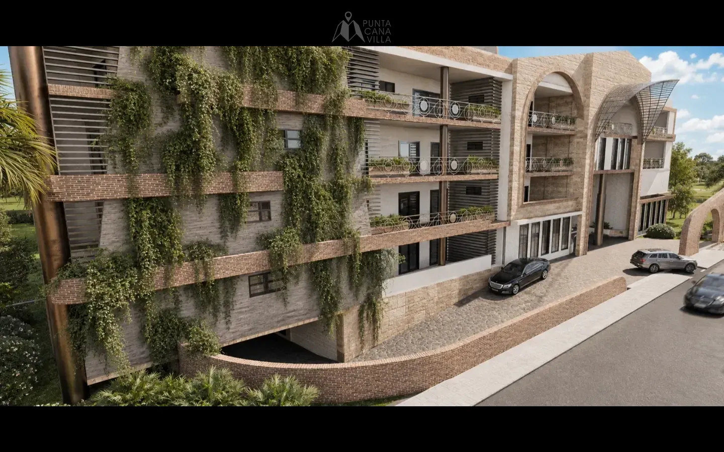 Beautifully landscaped community gardens and walkways