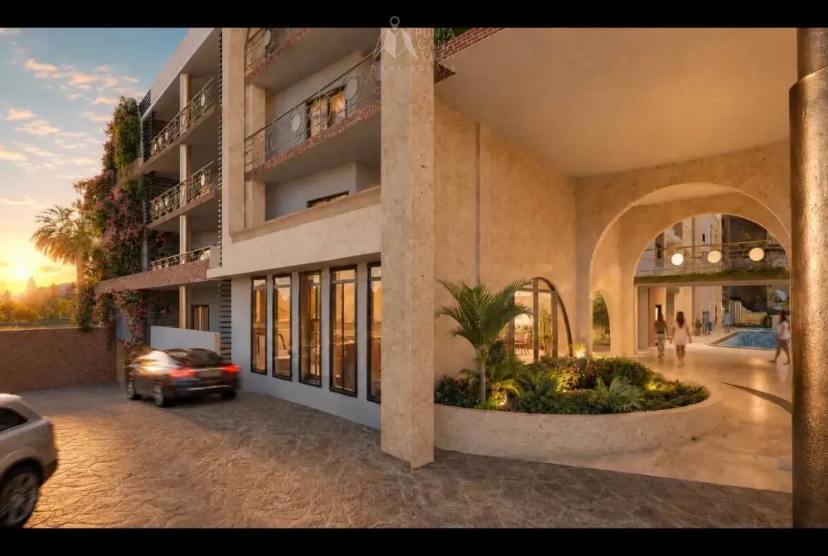 Outdoor BBQ and entertainment area